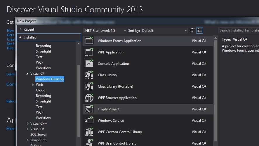 Visual Studio Community 2013 now free