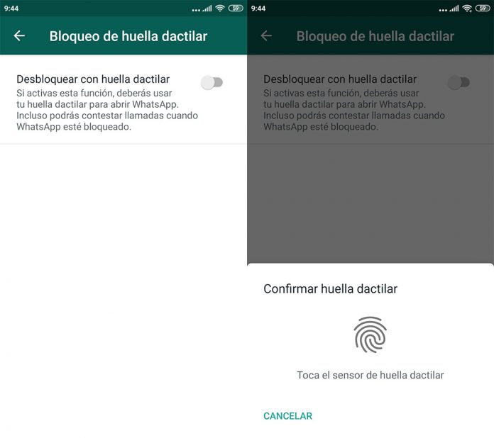 Cómo Utilizar El Bloqueo Por Huella Dactilar En Whatsapp 5697