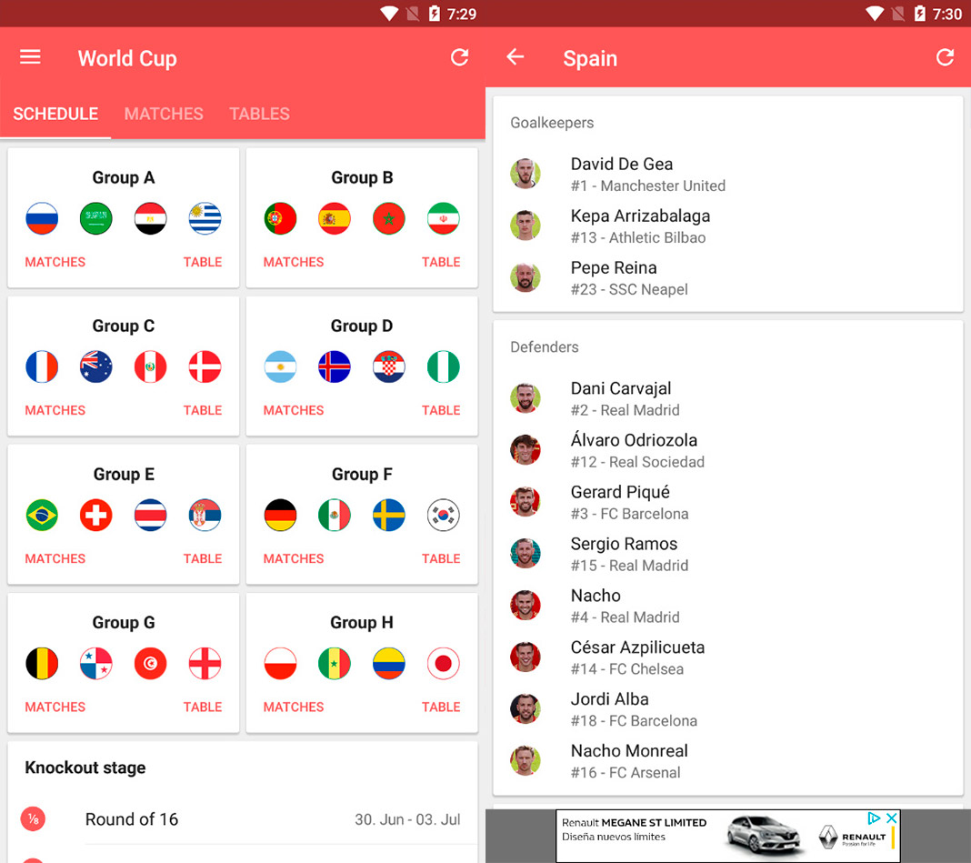 World Cup App 2018