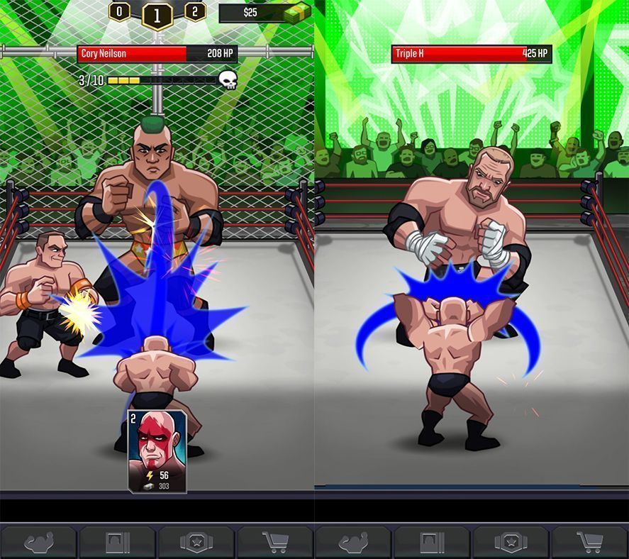 wwe tap screenshot Five idle clickers for Android to enjoy this summer